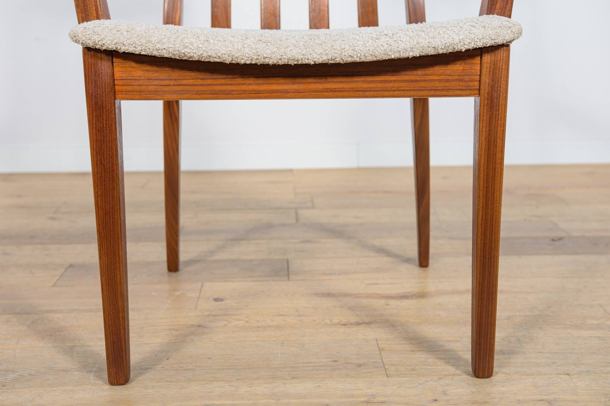 Chaises de salle à manger en teck et tissu du milieu du siècle par Leslie Dandy pour G-Plan, Unite