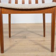 Chaises de salle à manger en teck et tissu du milieu du siècle par Leslie Dandy pour G-Plan, Unite