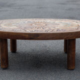 Coffee table lava stone