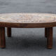 Coffee table lava stone