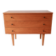 Scandinavian designer chest of drawers in blond oak Mid-Century Circa 1950