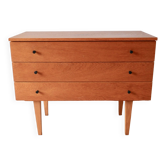 commode scandinave design en chêne blond Mid-Century Circa 1950