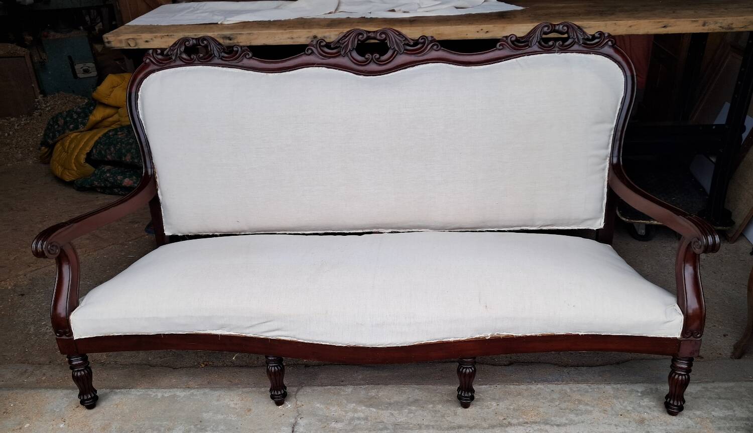 Restoration period sofa