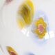 Vintage glass globe table lamp in millefiori style, 1990s.