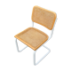 Cesca chair b32 model in white and wood by Marcel Breuer