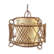 Suspension rotin vintage