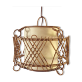 Suspension rotin vintage