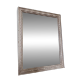 Petit miroir bois patiné lin