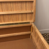 Rattan bank safe, 1950s