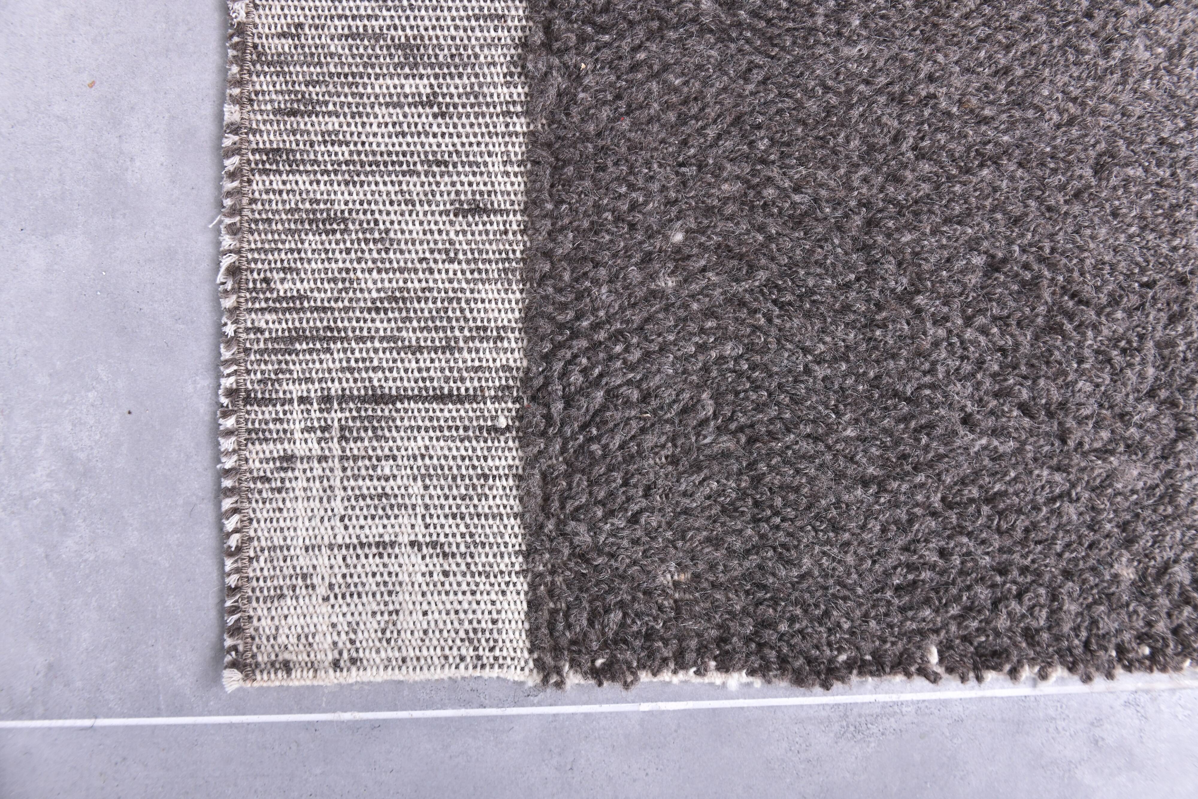 2x7 Brown Handmade Vintage Runner Rug, 64x212Cm