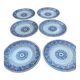 6 assiettes plates Longwy Rouennais