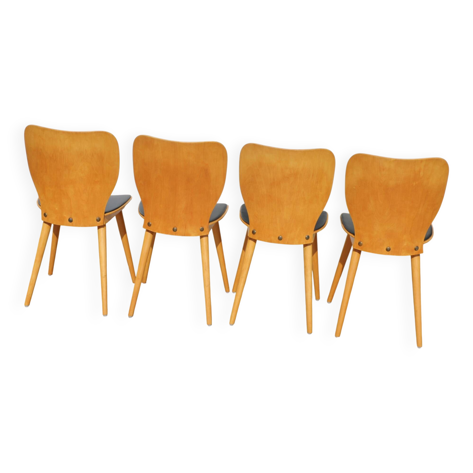 4 BAUMANN chairs 800G Max Bill 1955