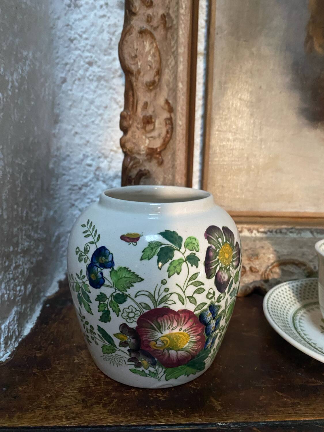 Small ironstone vase stamped Mason's