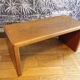 1960 minimalist oak bench