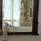 Large antique 19th-century mirror in carved wood - Haussmannian style.