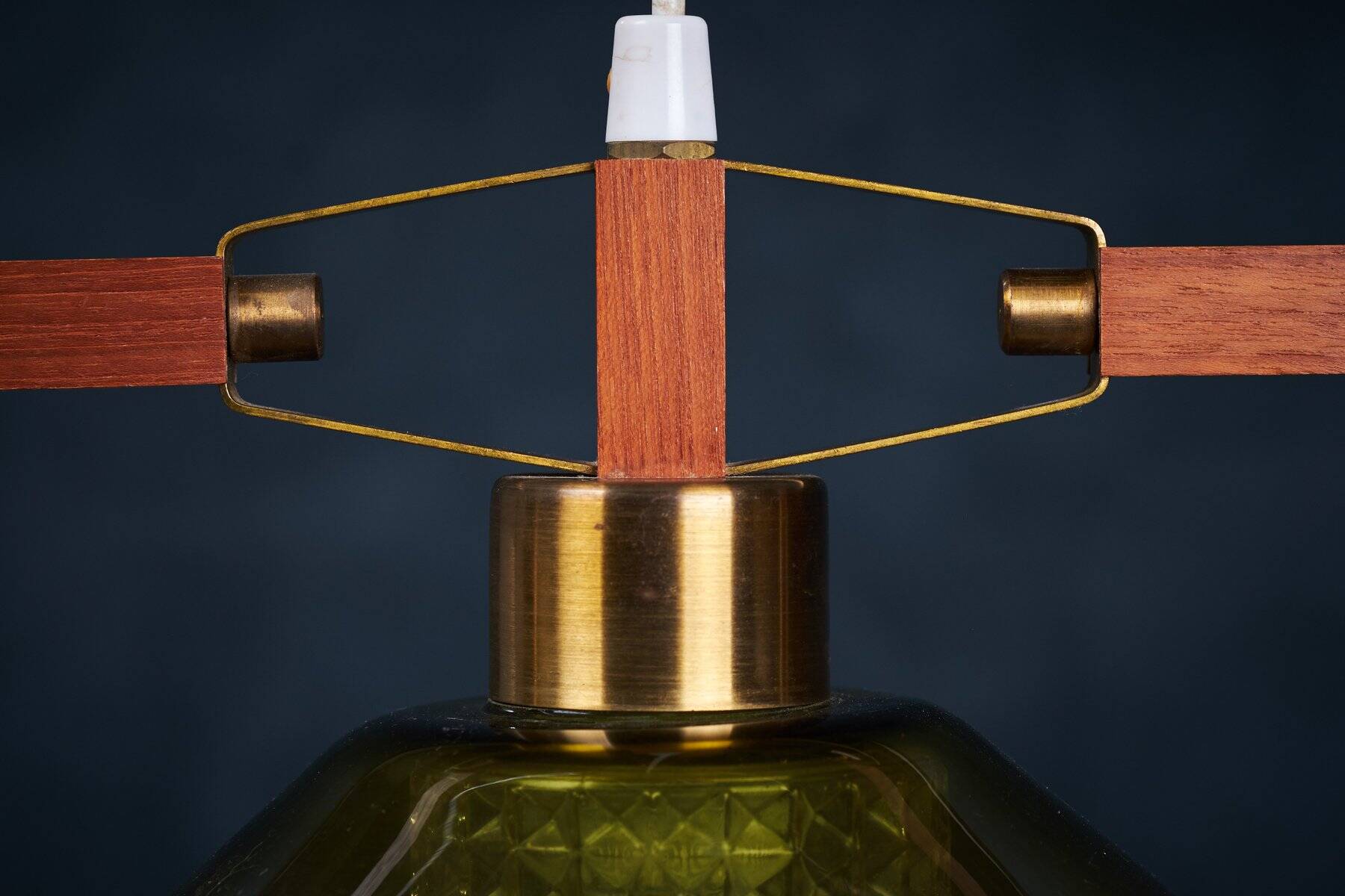 Glass Pendant Lamp by Carl Fagerlund, 1961
