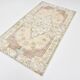 Tapis turc jaune clair et marron, 114 x 204 cm