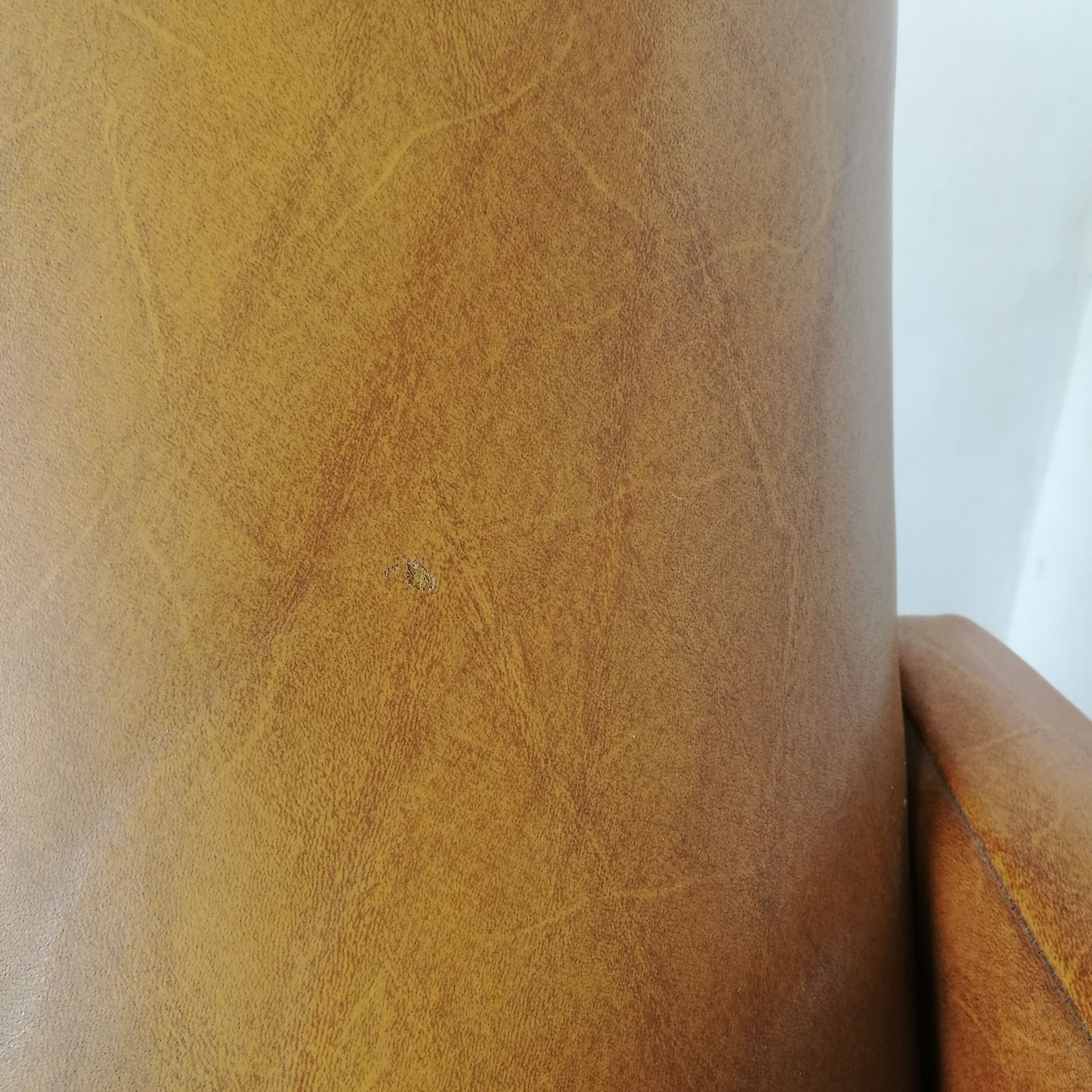 Armchair 50s skaï metal base
