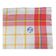 Old tablecloth and 11 towels crossed red blue