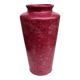 Burgundy ceramic vase MF Design, Germany 1980s.