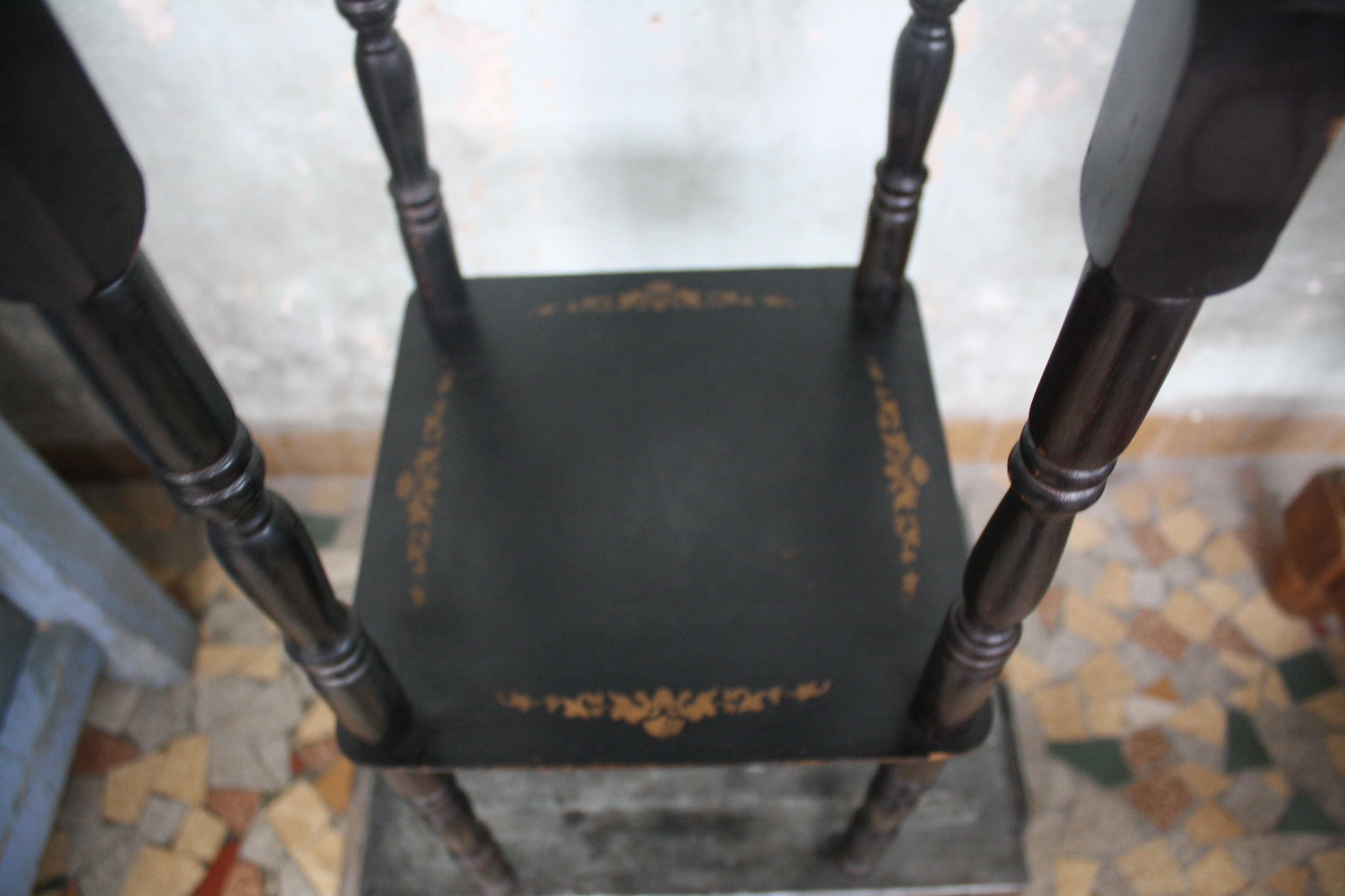 Set Napoleon III wood turned black