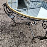 Table basse ancienne fer forgé art déco