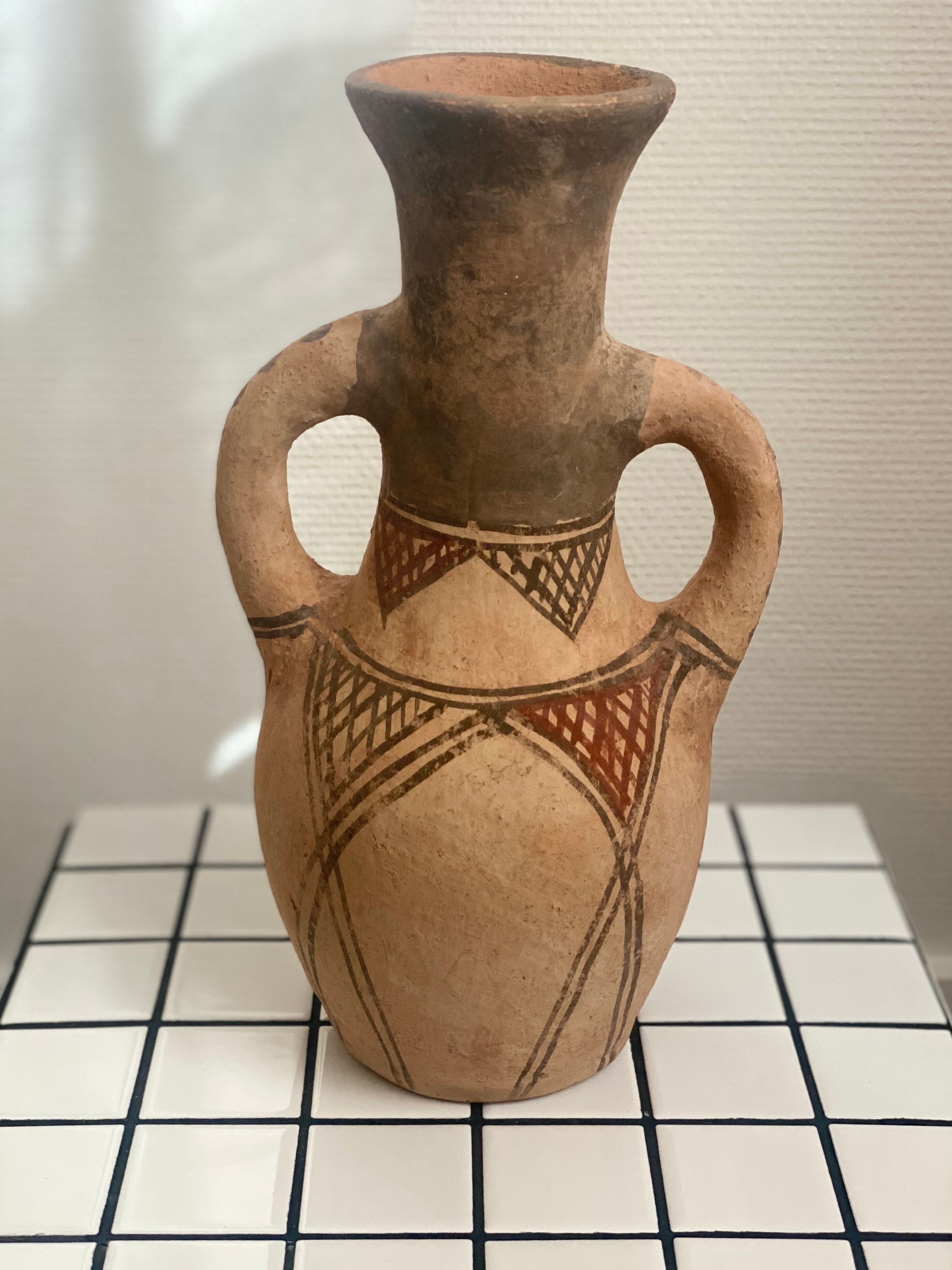 Pottery vase vintage water jar Berber Moroccan rif