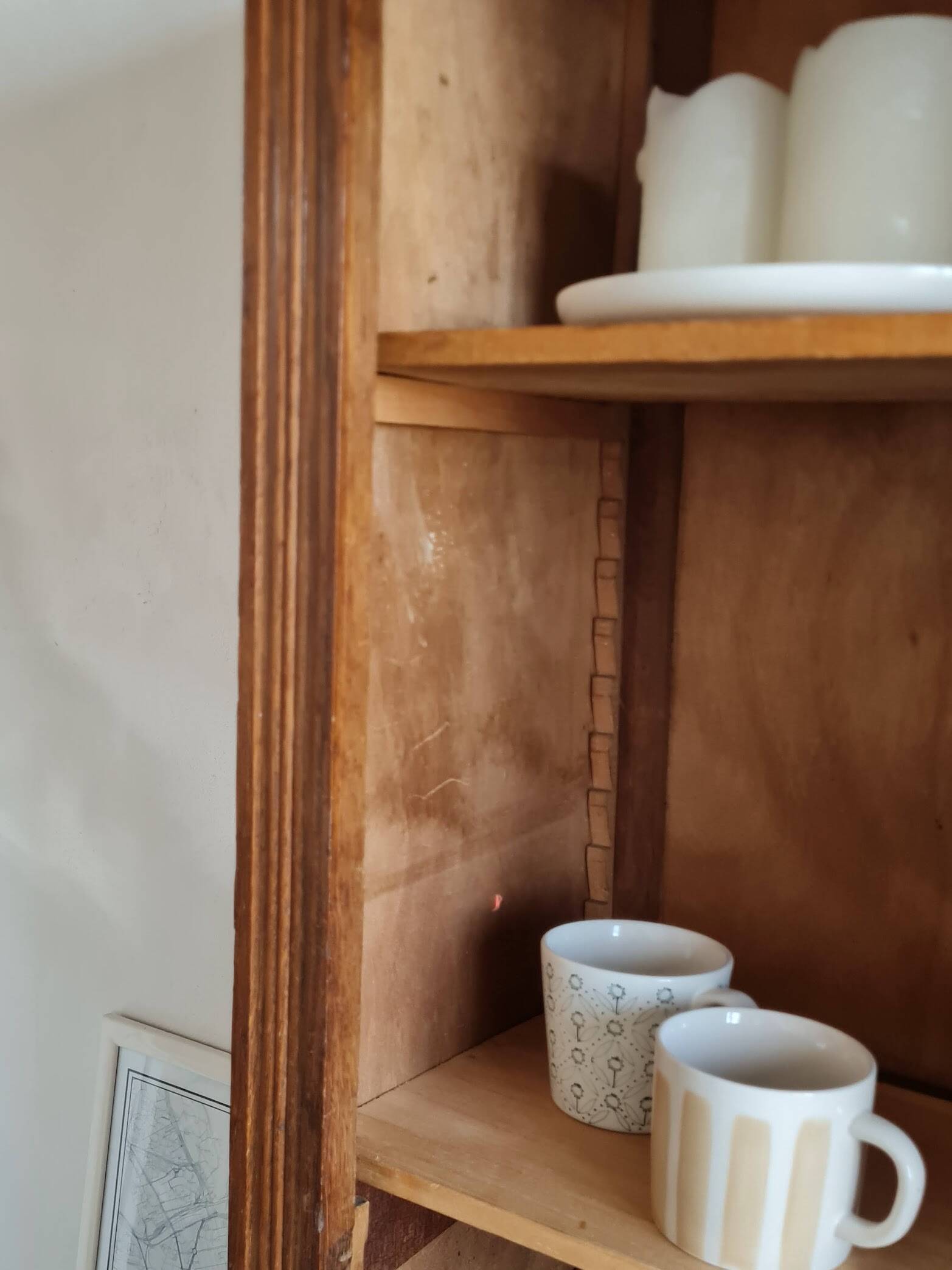 Glass-fronted Parisian wardrobe