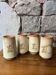 Set of 4 tall Vallauris stoneware goblets