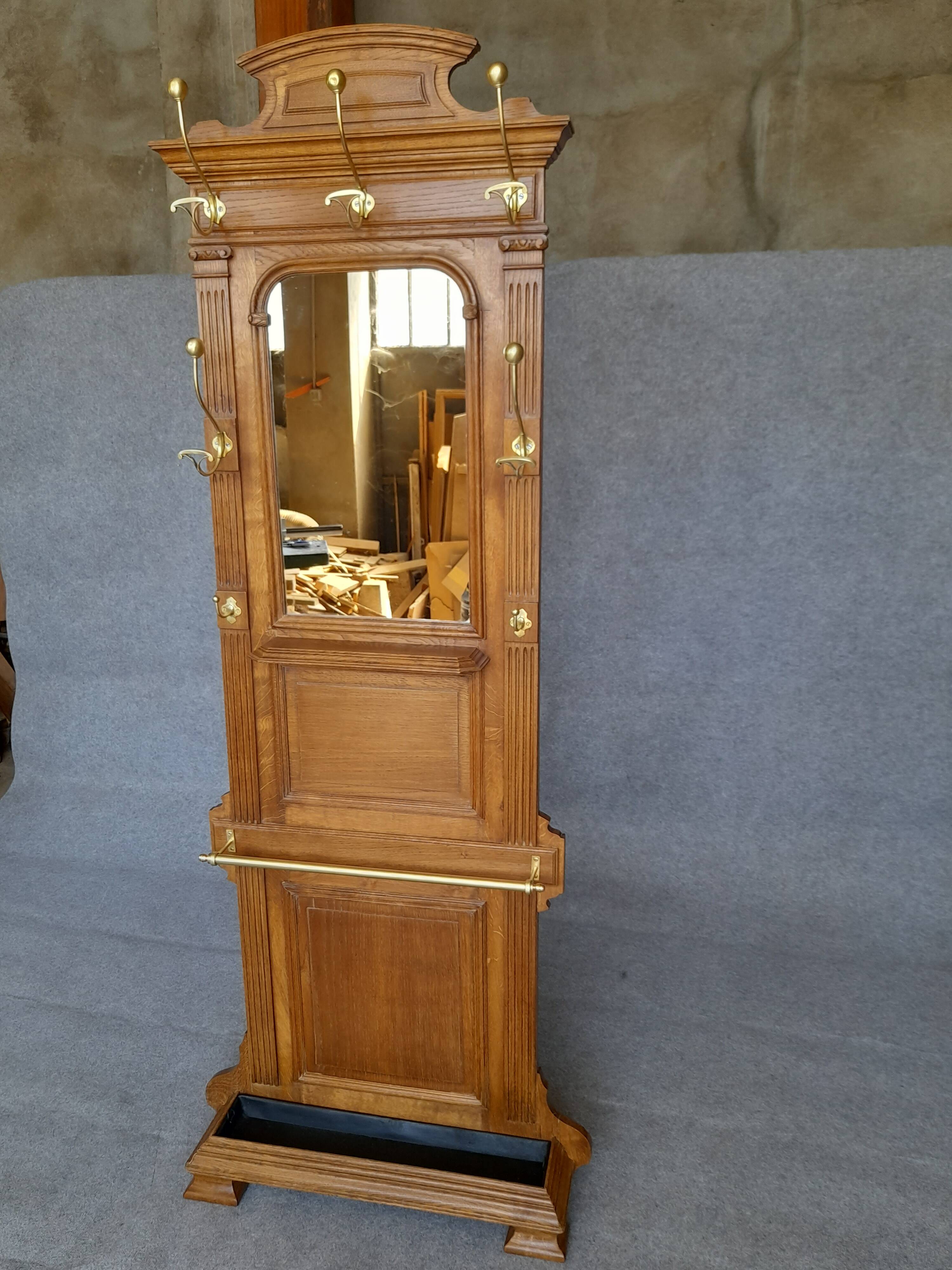 Old coat rack wardrobe