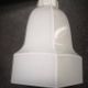 Wall lamp old white porcelain Art Deco 1930 tulip opaline glass
