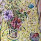 Still life with flowers and fruits
