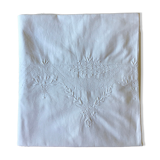 Nappe blanche  ancienne brodée main