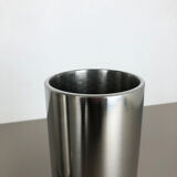 Set of 2 modernist vintage sculptural brutalist steel vases, Germany 1970s