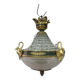 Lustre Empire en bronze et cristal
