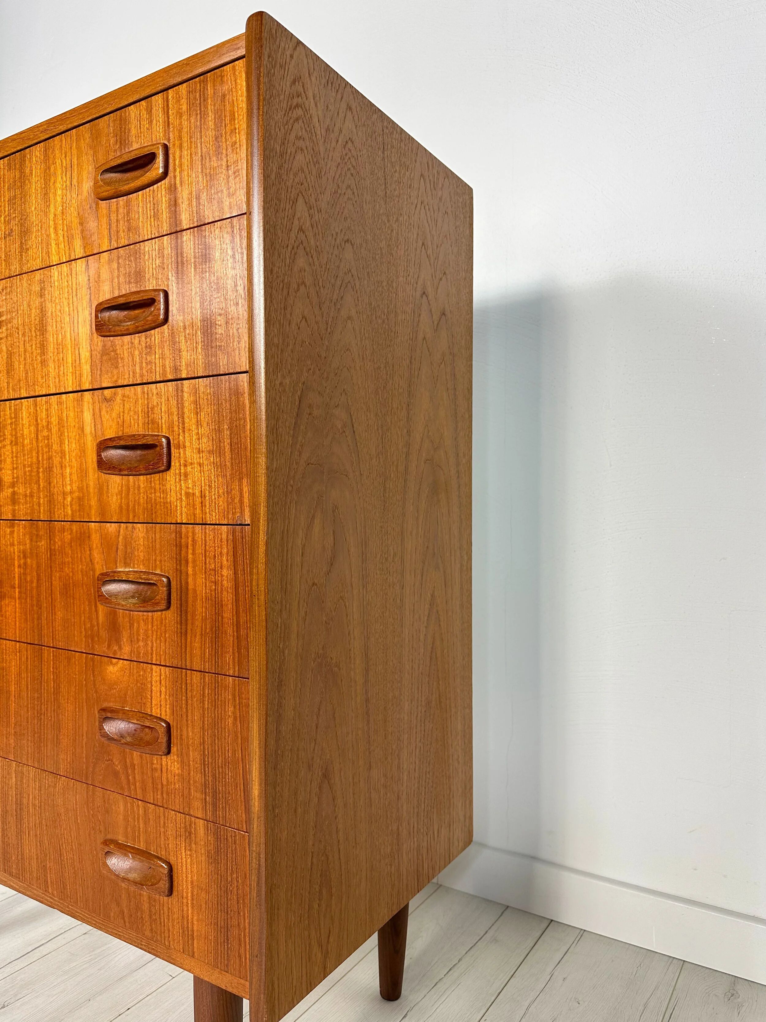 1960s Vintage Original Danish Teak Chest of Drawers