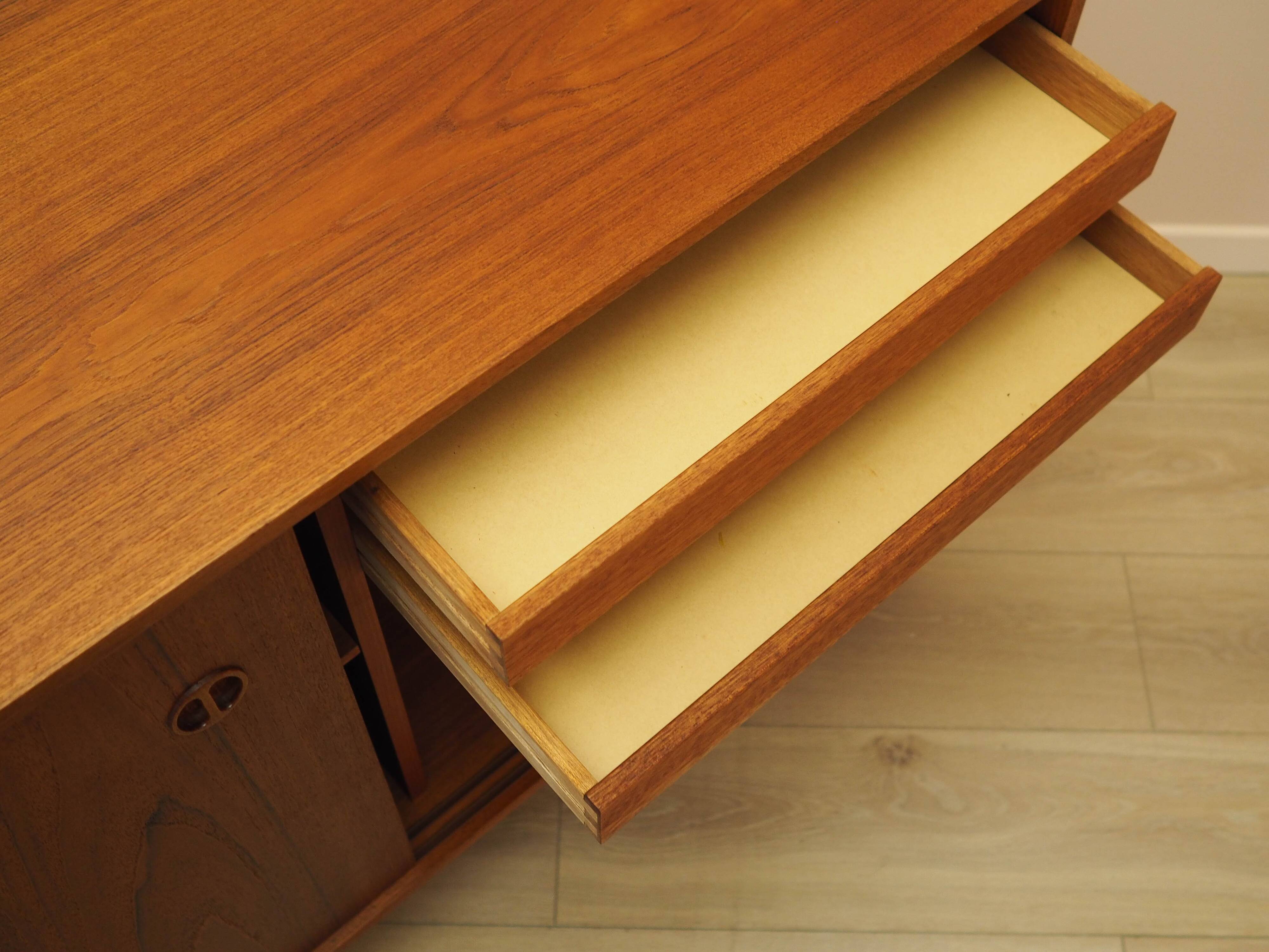 Teak sideboard, Danish design, 1970s, production: Denmark