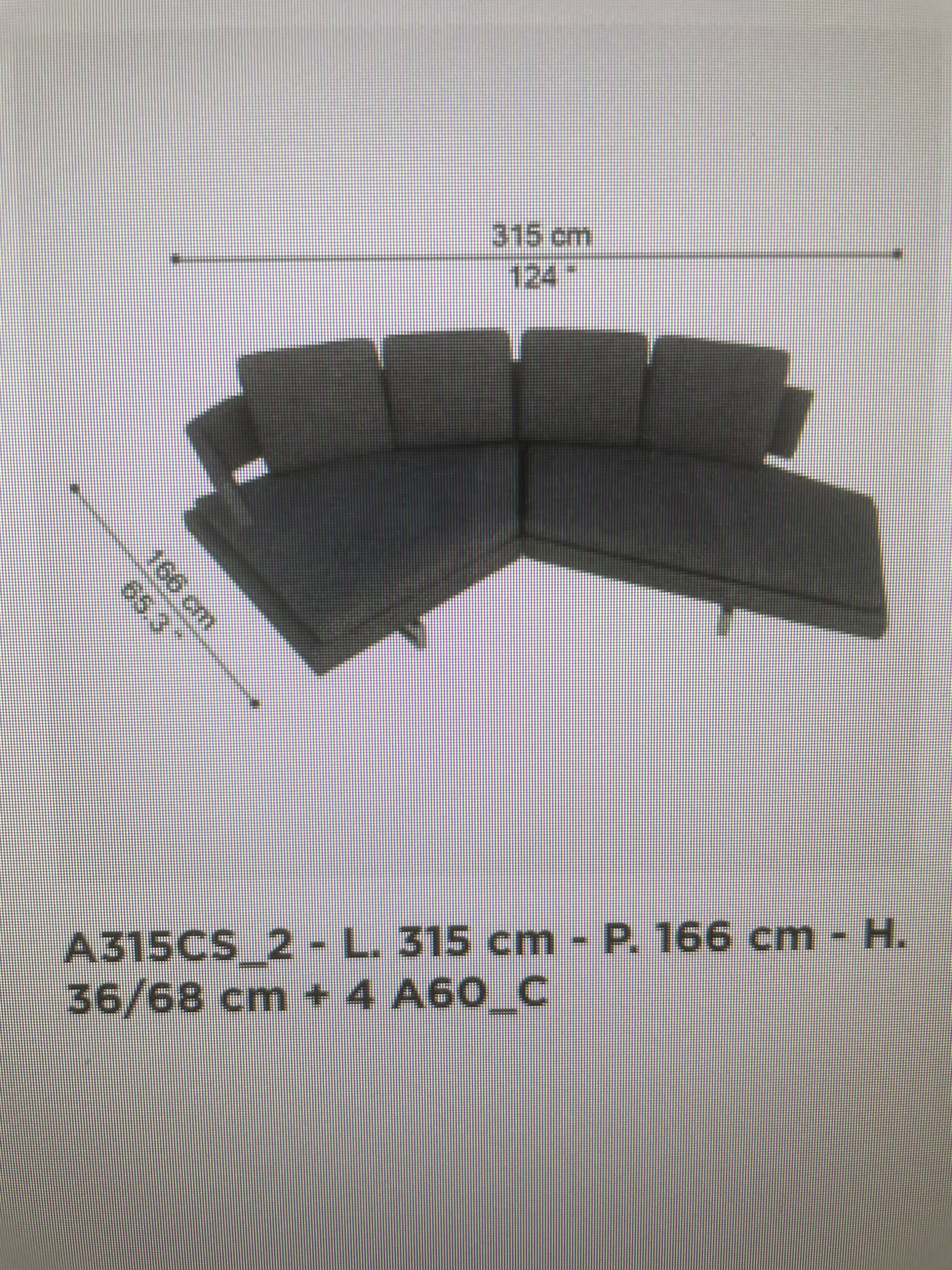 B&b Italia sofa Antonio Citterio Arne black leather