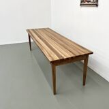 Ash table with spindle legs, solid beech and ash