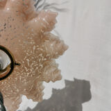 Suspension glass of clichy pink art deco