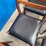 6 scandinavian vintage chairs circa 1970