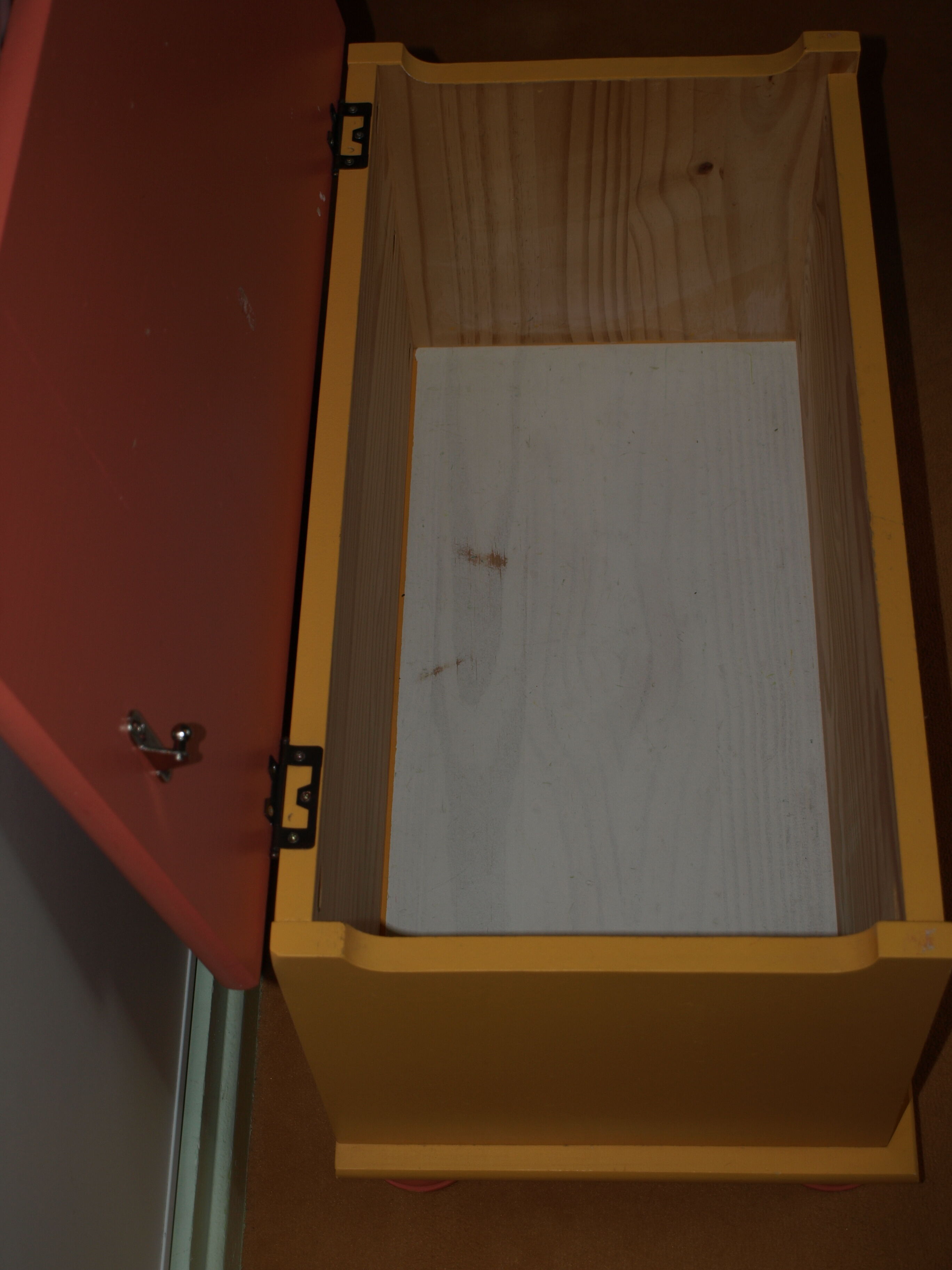 Solid pine toy chest