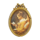 Gilded silk "the e-reader" frame