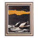 Painting „The Winter Aurora”, Scandinavian design, 1970s