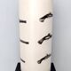 Beige Varnished Metal and Brass Umbrella Stand Attr. to Fornasetti