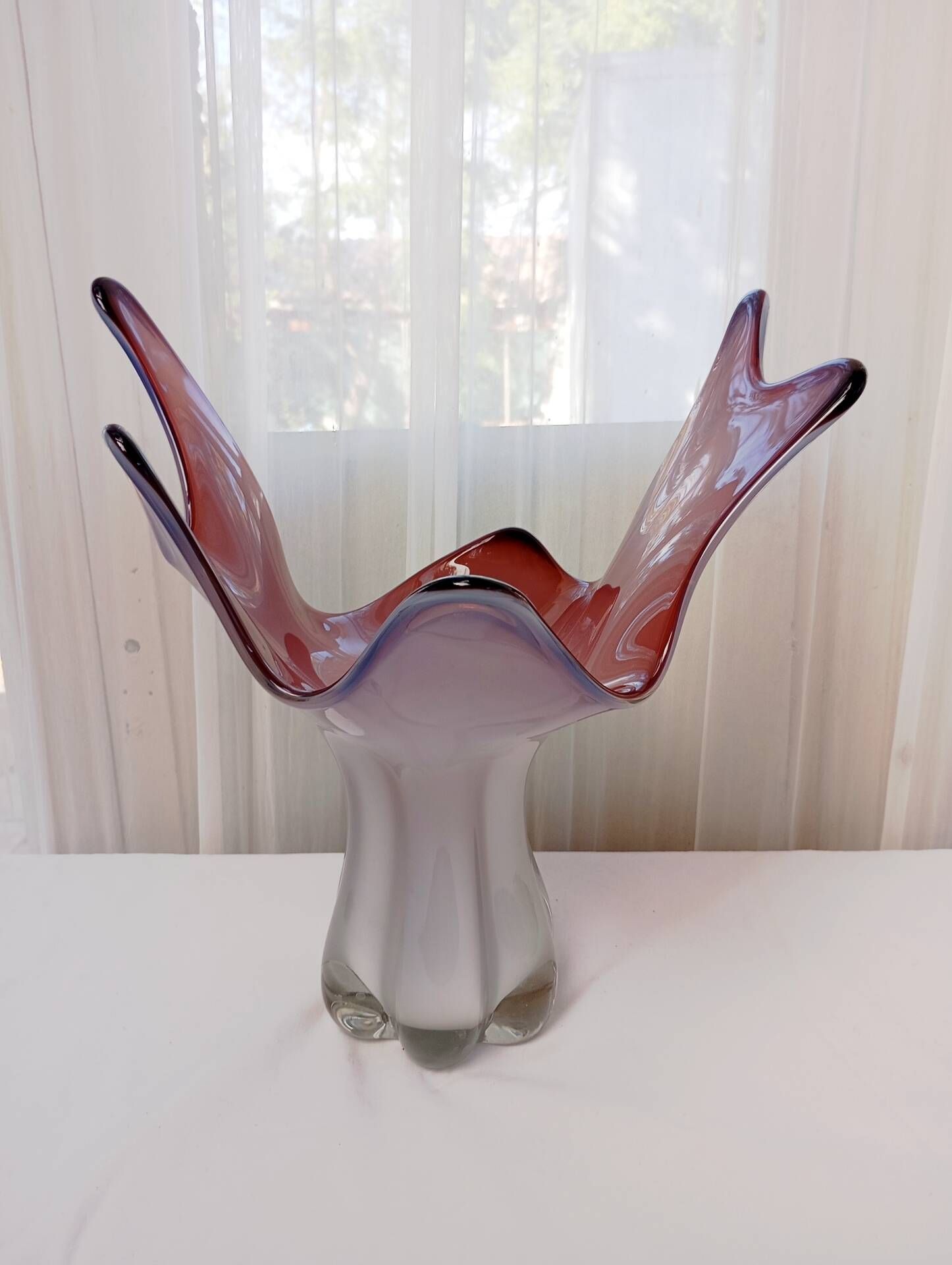 Blown glass vase