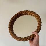 Miroir audoux minet vintage corde 1950