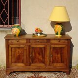 Ceramic lamp, vase and matching plate, Drimmer