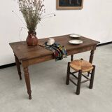 Old walnut bistro table