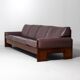 Wide minimalist loft sofa, Italy 1970s